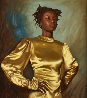 Jamie Coreth Portrait of fatima, Oil on linen, 50 x 60 cm, 2020 Jamie Coreth Portrait of fatima, Oil on linen, 50 x 60 cm, 2020