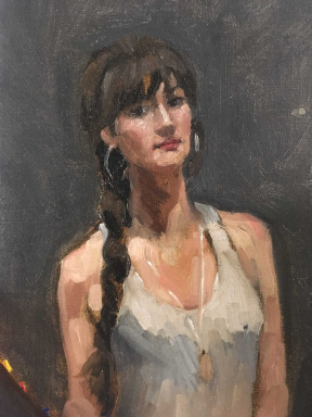 Jessica Roderick, Self-Portrait, Oil on canvas, 14 x 11 in, 2017 Jessica Roderick, Self-Portrait, Oil on canvas, 14 x 11 in, 2017