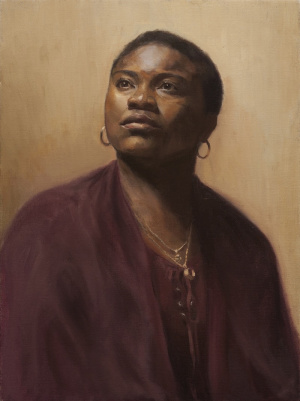 Joanna Miller, Intensive program, Portrait, Oil, Florence FAA