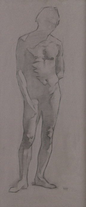 Jordan Sokol, Advanced Painting (third year), Male figure drawing, Charcoal on paper. 85x39 cm Jordan Sokol, Advanced Painting (third year), Male figure drawing, Charcoal on paper. 85x39 cm