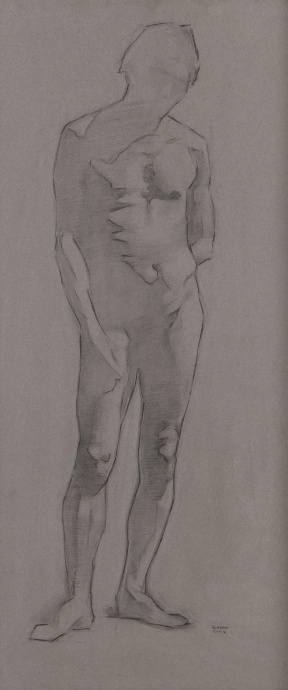 Jordan Sokol, Advanced Painting (third year), Male figure drawing, Charcoal on paper. 85x39 cm Jordan Sokol, Advanced Painting (third year), Male figure drawing, Charcoal on paper. 85x39 cm