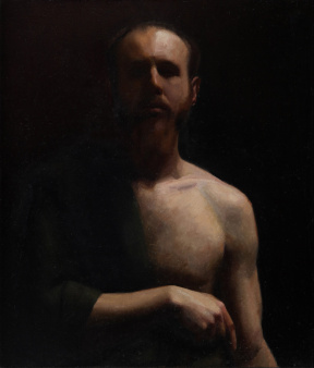 Josh Klegerman, Advanced Painting (third year), Self Portrait in Toga, Oil on canvas, 68x57 cm Josh Klegerman, Advanced Painting (third year), Self Portrait in Toga, Oil on canvas, 68x57 cm