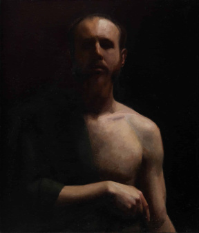 Josh Klegerman, Advanced Painting (third year), Self Portrait in Toga, Oil on canvas, 68x57 cm Josh Klegerman, Advanced Painting (third year), Self Portrait in Toga, Oil on canvas, 68x57 cm