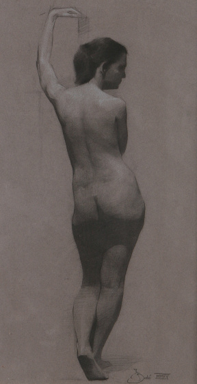 Jura Bedic, Intermediate (second year), Figure drawing, Charcoal on paper Jura Bedic, Intermediate (second year), Figure drawing, Charcoal on paper