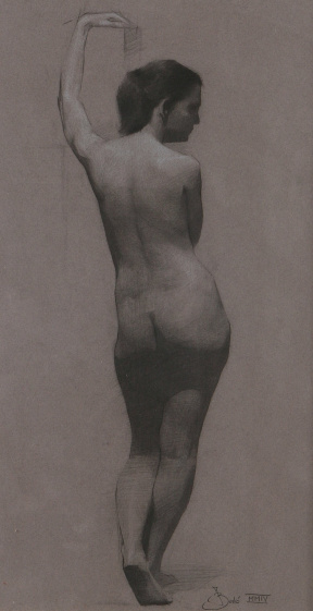 Jura Bedic, Intermediate (second year), Figure drawing, Charcoal on paper Jura Bedic, Intermediate (second year), Figure drawing, Charcoal on paper