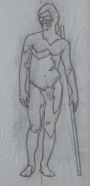 Jura Bedic Transfer drawing (male), 83x46 xm Jura Bedic Transfer drawing (male), 83x46 xm