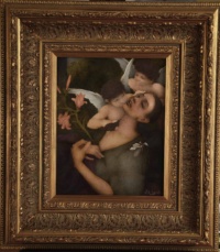 "L'Estasi di Santa Teresa", Oil on panel, 15 x 17 in. 2020 Justas Varpucanskis, L'Estasi di Santa Teresa, Oil on panel, 15 x 17 in. 2020