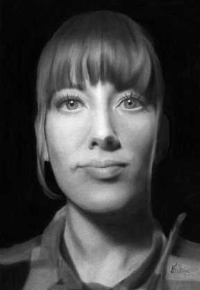 Kristina Borgestad, Kristina, Charcoal and chalk pencil on A4 paper, 2021 Kristina Borgestad, Kristina, Charcoal and chalk pencil on A4 paper, 2021