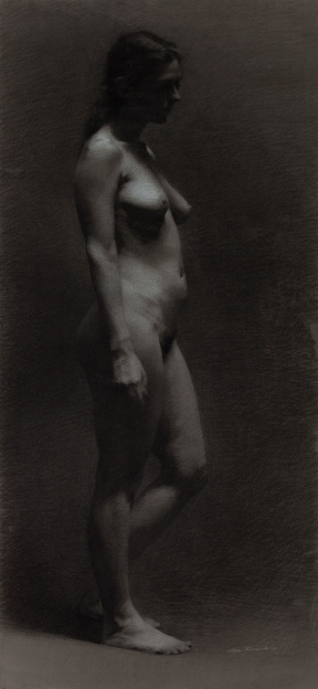 Luca Indracolo, Intermediate (second year), Figure Drawing, Charcoal on paper, 93x39 cm Luca Indracolo, Intermediate (second year), Figure Drawing, Charcoal on paper, 93x39 cm