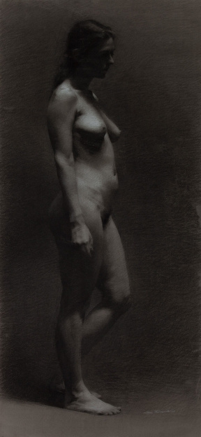 Luca Indracolo, Intermediate (second year), Figure Drawing, Charcoal on paper, 93x39 cm Luca Indracolo, Intermediate (second year), Figure Drawing, Charcoal on paper, 93x39 cm