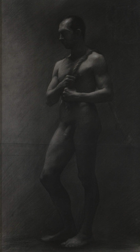Magda Almy, Advanced Painting (third year), Figure drawing, Charcoal on toned paper., 80x45 cm Magda Almy, Advanced Painting (third year), Figure drawing, Charcoal on toned paper., 80x45 cm