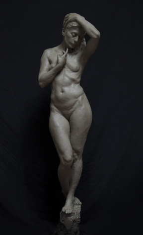 Mathias Bader, Ketty, Finished clay, Life-size, 2016 Mathias Bader, Ketty, Finished clay, Life-size, 2016