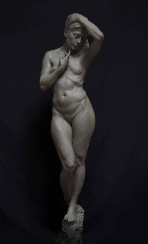 Mathias Bader, Ketty, Finished clay, Life-size, 2016 Mathias Bader, Ketty, Finished clay, Life-size, 2016