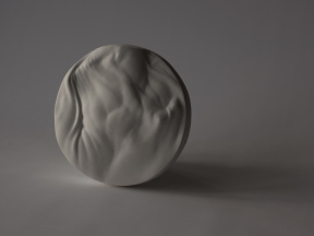 Mathias Bader, Skin, Plaster cast, 29 x 29 x 6 cm, 2019 Mathias Bader, Skin, Plaster cast, 29 x 29 x 6 cm, 2019