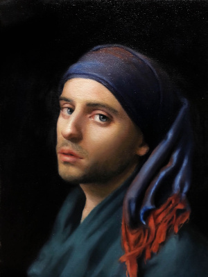 Matteo Taverna Self Portrait with Turbant Matteo Taverna Self Portrait with Turbant