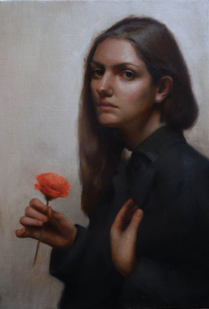 Matteo Taverna, “Demeter, Oil on canvas, 35x50 cm, 2020 Matteo Taverna, “Demeter, Oil on canvas, 35x50 cm, 2020