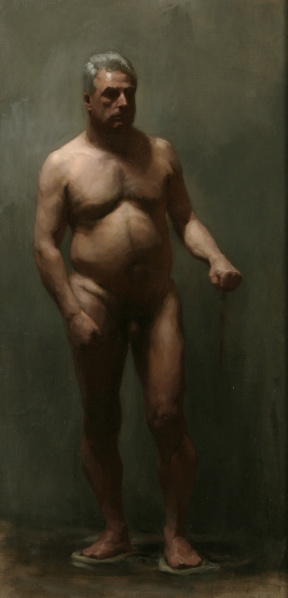 Matthew Almy, Advanced Paiinting (third year), Figure painting, Oil on canvas, 114x58 cm Matthew Almy, Advanced Paiinting (third year), Figure painting, Oil on canvas, 114x58 cm