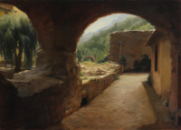 Maureen Hyde, La Brigue, Oil on linen, 50 x 70 cm, 2008