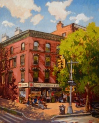 "Lafayete Grocery & Dairy", Oil on Panel, 20 x 16 in. 2021 Megan K. Euell, Lafayete Grocery & Dairy, Oil on Panel, 20 x 16 in. 2021