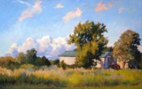 "The Golden Hour", Oil on birch, 15.5 x 24 in. 2020 Megan K. Euell, The Golden Hour, Oil on birch, 15.5 x 24 in. 2020