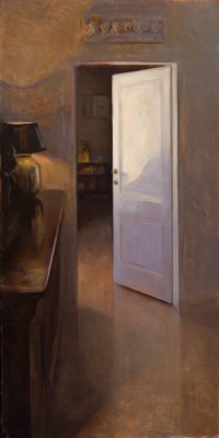 "Light, Life, Inspirations", Oil on copper, 40 x 20 in. 2019