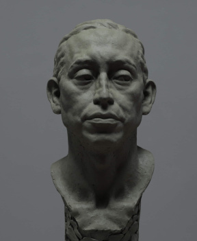 Mitch Shea, Octavio, Finished clay, Over life size, 2020 Mitch Shea, Octavio, Finished clay, Over life size, 2020