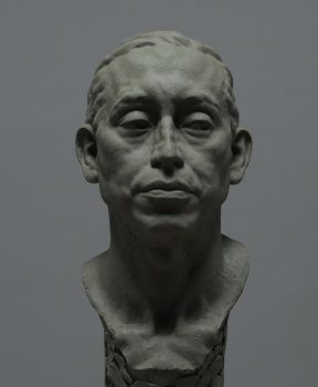 Mitch Shea, Octavio, Finished clay, Over life size, 2020 Mitch Shea, Octavio, Finished clay, Over life size, 2020