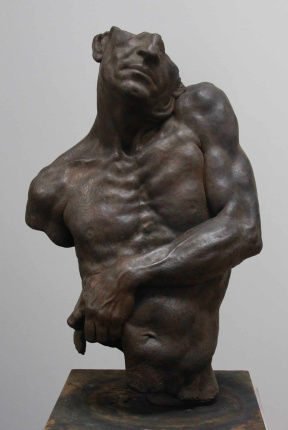 Mitch Shea, “Proteslyte”, Bronze, Life-size, 2019 (on loan) Mitch Shea, “Proteslyte”, Bronze, Life-size, 2019