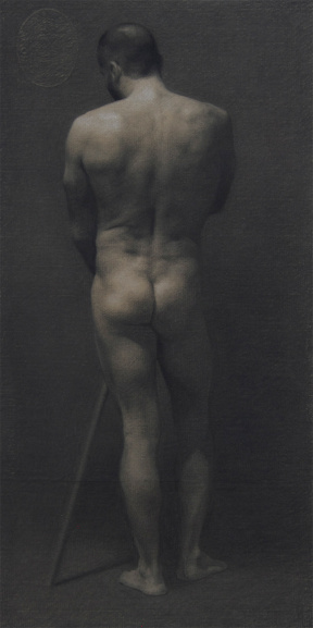 Mitch Shea, Sculpture Drawing, Figure drawing, Charcoal on paper, 76.5x36.5 cm Mitch Shea, Sculpture Drawing, Figure drawing, Charcoal on paper, 76.5x36.5 cm