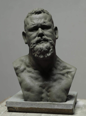 Mitch Shea, Self Portrait, Finished clay, Life size, 2021 Mitch Shea, Self Portrait, Finished clay, Life size, 2021