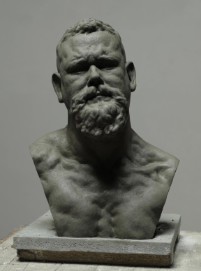 Mitch Shea, Self Portrait, Finished clay, Life size, 2021 Mitch Shea, Self Portrait, Finished clay, Life size, 2021