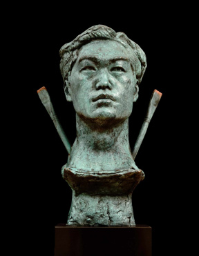 Dr Gindi, The Painter, Bronze, H52 x W35 x D24 cm, 2020 Dr Gindi, The Painter, Bronze, H52 x W35 x D24 cm, 2020