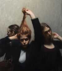"Mirror", Oil on canvas, 92 x 80 cm, 2017 Nick Alm, Mirror, Oil on canvas, 92 x 80 cm, 2017