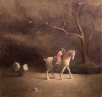 "Heading home", Oil on linen, 60 x 60 cm, 2020 Nicolas Chen, Heading home, Oil on linen, 60 x 60 cm, 2020