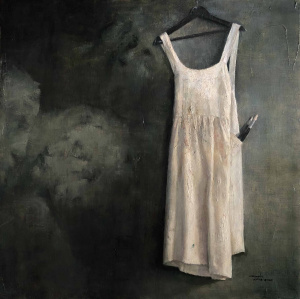 Onnalin Lojanagosin, Apron, Oil on canvas, 90x90 cm, 2020 Onnalin Lojanagosin, Apron, Oil on canvas, 90x90 cm, 2020