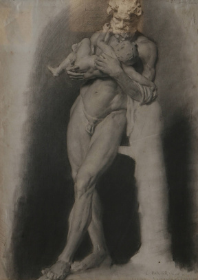 Lawton S. Parker (b. 1868; d. 1954) Cast drawing, 19th century, 59x46 cm Lawton S. Parker (b. 1868; d. 1954) Cast drawing, 19th century, 59x46 cm