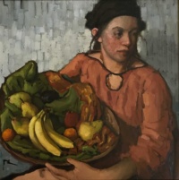 "Macedonia", Oil on linen, 30 x 30 in. 2020 Paula Rubino, Macedonia, Oil on linen, 30 x 30 in. 2020