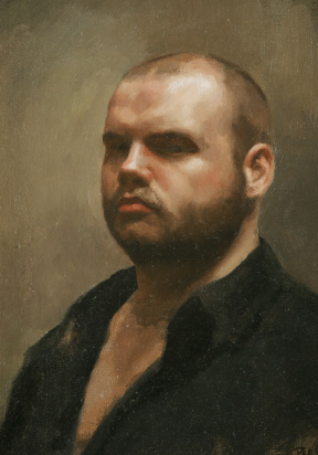 Per Olav Olsen, Advanced Painting (third year), Self Portrait, 39x29 cm Per Olav Olsen, Advanced Painting (third year), Self Portrait, 39x29 cm
