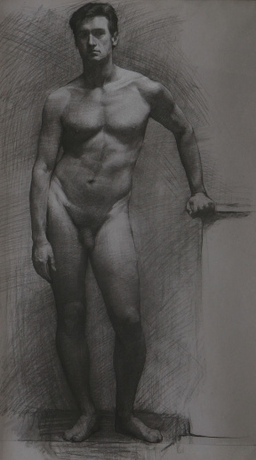 Ramiro Sanchez, Advanced Painting (third year), Figure Drawing, Charcoal on paper, 67x39 cm Ramiro Sanchez, Advanced Painting (third year), Figure Drawing, Charcoal on paper, 67x39 cm