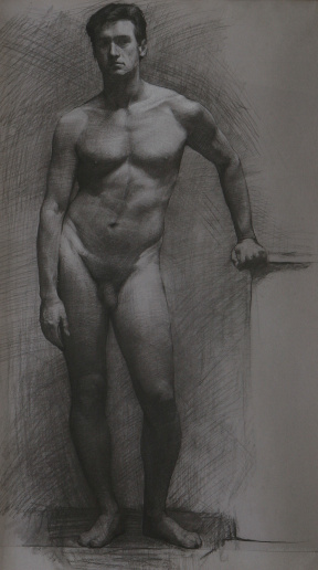 Ramiro Sanchez, Advanced Painting (third year), Figure Drawing, Charcoal on paper, 67x39 cm Ramiro Sanchez, Advanced Painting (third year), Figure Drawing, Charcoal on paper, 67x39 cm