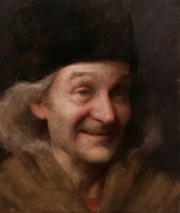 "Smiling Dane", Oil on canvas Richard Greathouse, Smiling Dane, Oil on canvas