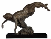 "Feline", Bronze, H49 x W75 x D30 cm, 2017 Robert Bodem, "Feline", Bronze, H49 x W75 x D30 cm, 2017