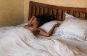 Romer Kitching, The Nap, Oil on canvas, 100 x 65 cm, 2019 Romer Kitching, The Nap, Oil on canvas, 100 x 65 cm, 2019