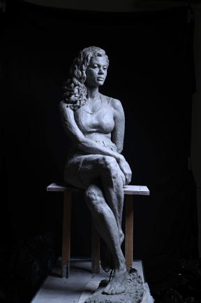 Ruchi Singhal, Entangled, Clay, 132 x 63.5 x 46 cm, 2021 Ruchi Singhal, Entangled, Clay, 132 x 63.5 x 46 cm, 2021