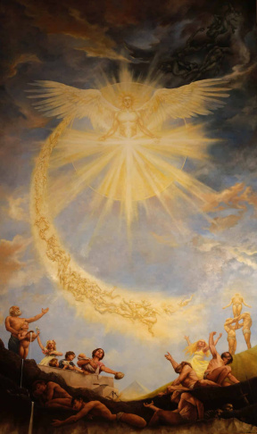 Sanna Tomac, Triumph of Wisdom Bååtska Palace, Oil on Canvas, 9 x 4 m, 2014 Sanna Tomac, Triumph of Wisdom Bååtska Palace, Oil on Canvas, 9 x 4 m, 2014