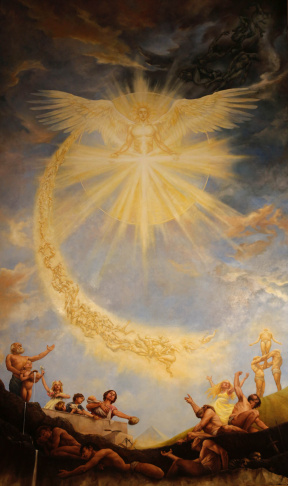 Sanna Tomac, Triumph of Wisdom Bååtska Palace, Oil on Canvas, 9 x 4 m, 2014 Sanna Tomac, Triumph of Wisdom Bååtska Palace, Oil on Canvas, 9 x 4 m, 2014