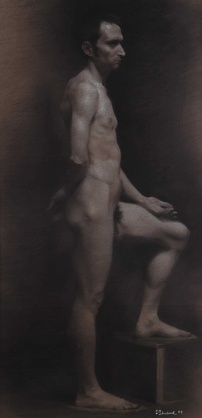 Sara Stenlund, Sculpture Drawing, Figure Drawing, Charcoal on toned paper Sara Stenlund, Sculpture Drawing, Figure Drawing, Charcoal on toned paper