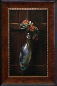 "Wild Rose Diplolaena Grandiflora", Oil on linen, 26.5 x 46 cm, 2019 Sarah Pearn, "Wild Rose Diplolaena Grandiflora", Oil on linen, 26.5 x 46 cm, 2019