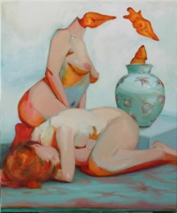 "Transference", Oil on linen, 120 x 100 cm, 2021 Shoshana Walfish, "Transference", Oil on linen, 120 x 100 cm, 2021
