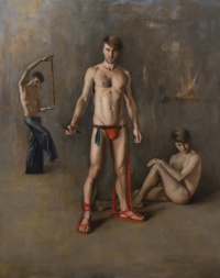 "Marte o della desolazione - Mars and desolation", Oil on canvas on panel, 80 x 100 cm, 2015 Simona Dolci, Marte o della desolazione - Mars and desolation, Oil on canvas on panel, 80 x 100 cm, 2015